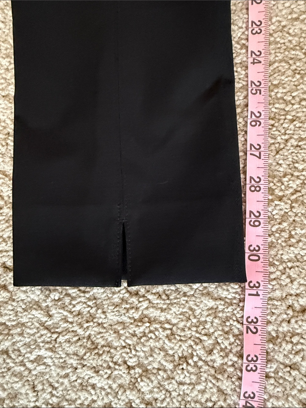 White House Black Market Men's Black Dress Pants - Tailored Cropped Fit - Picture 5 of 7